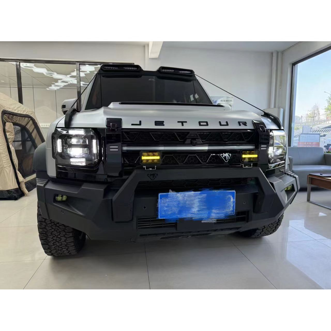 Silver Dragon Wing Front Bumper For Jetour T2