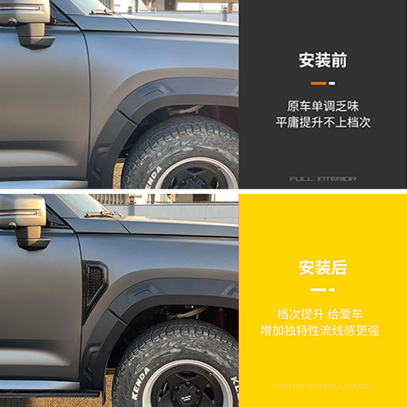 For Haval H9 Fender Decorative Stickers