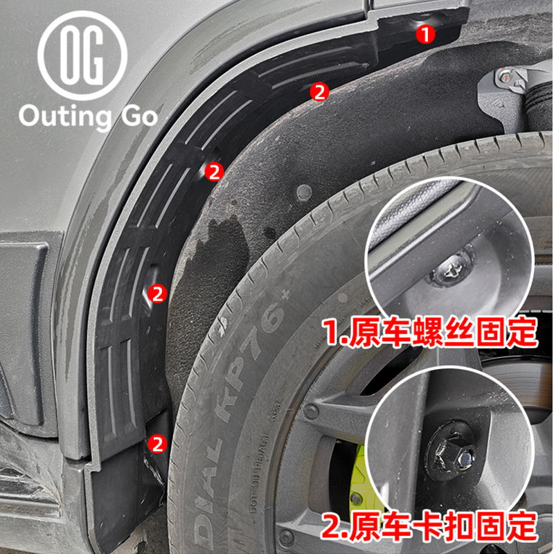 Fender Lined Wheel Mudguard for Tank 300