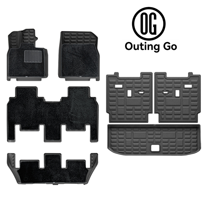 Double Layer Foot Mats Trunk Mats Backrest Mats for Rox01