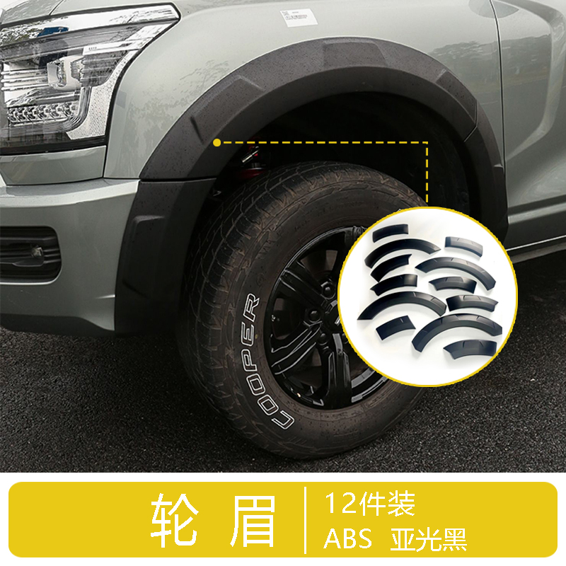For Haval H9 Fender Eyebrows