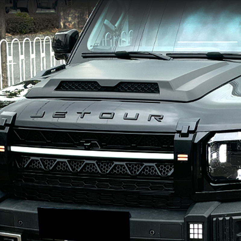 Black Warrior Hood Cover for Jetour T2 Accessories